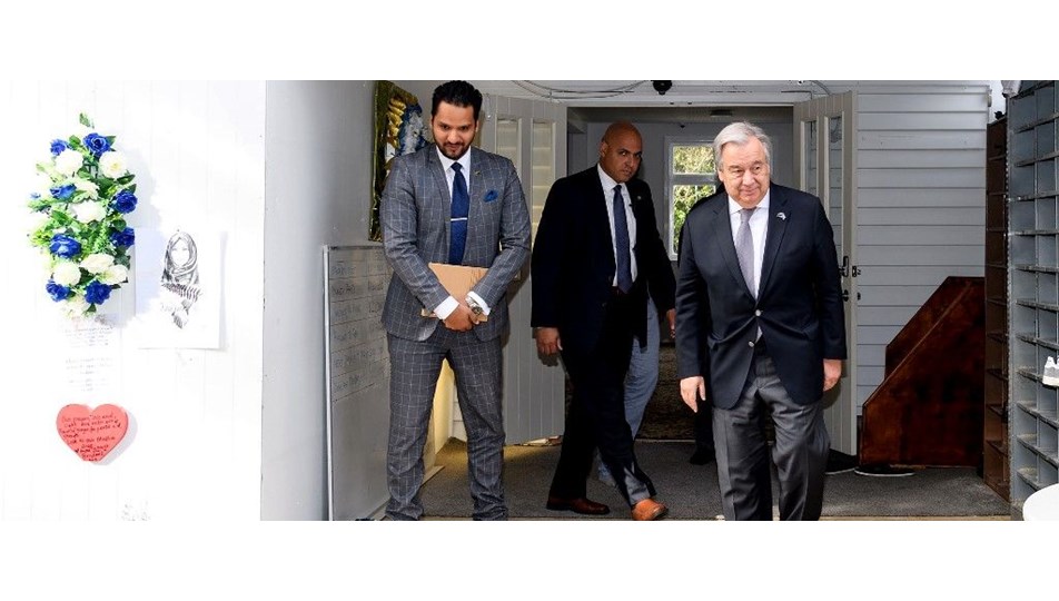 Guterres'ten Yeni Zelanda'da terörün vurduğu camilere ziyaret