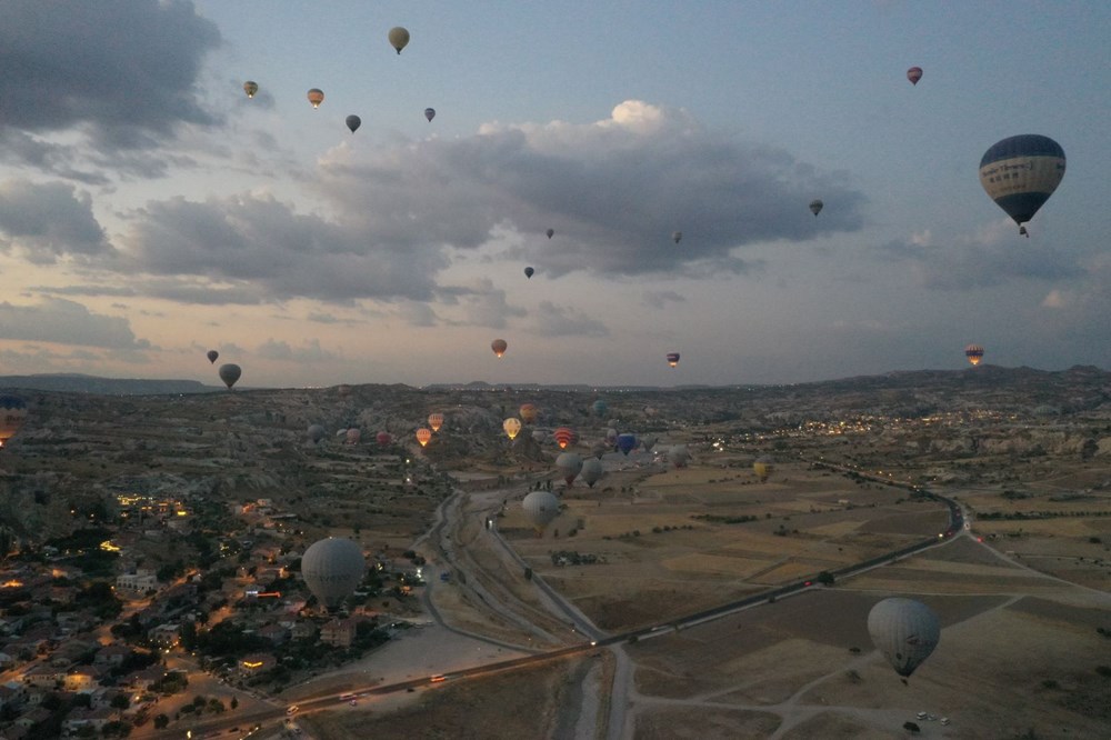 Kapadokya'da balonlar 30 Ağustos için havalandı - 3