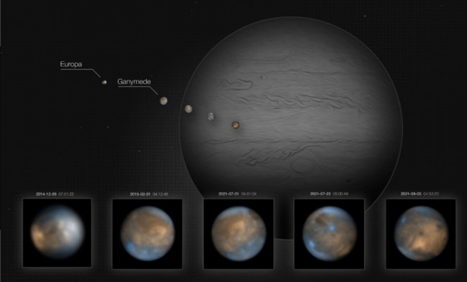İki Jüpiter uydusunun Dünya'dan çekilen en net görüntüleri paylaşıldı - 2