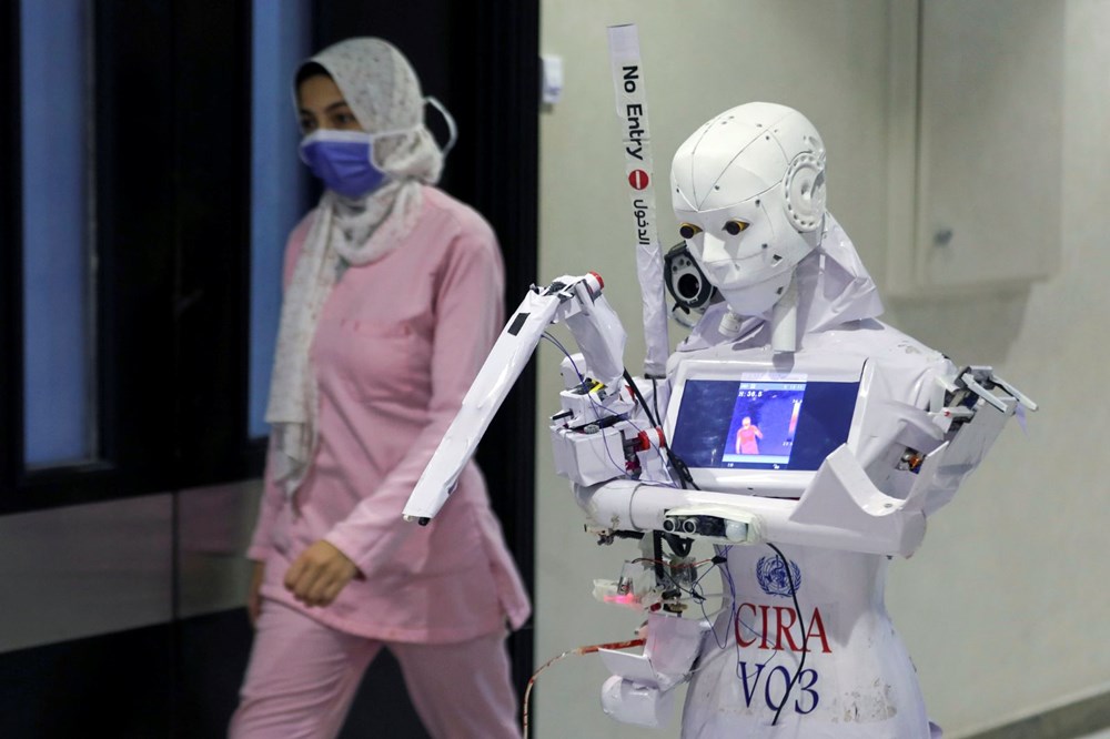Mısır'da Covid-19'a karşı robotla mücadele | NTV