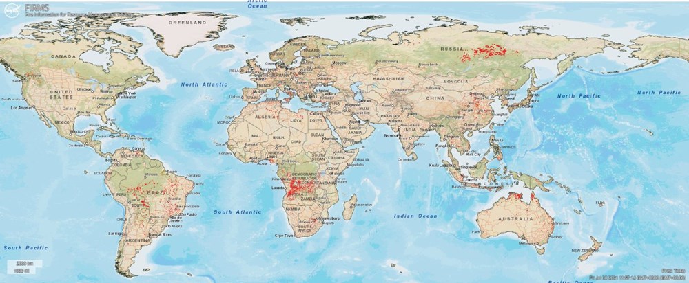 NASA, dünyadaki orman yangınlarını takip etmek için yeni bir platform kurdu: Türkiye'deki yangınlar uydudan izlenebiliyor - 2