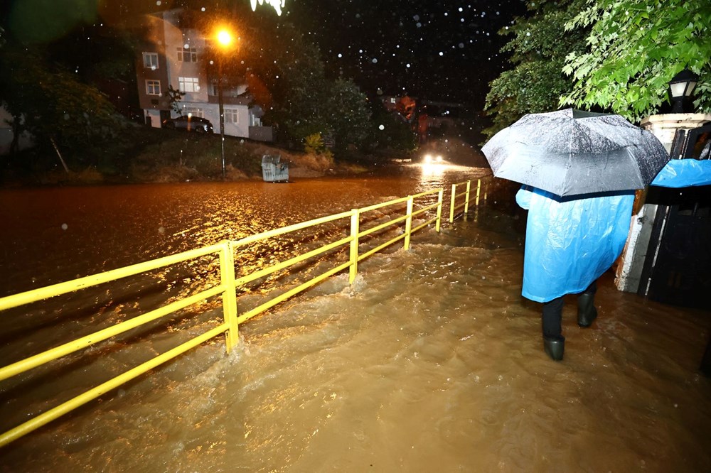 Düzce'yi sel vurdu | Heyelan riskine karşı uyarı - 7