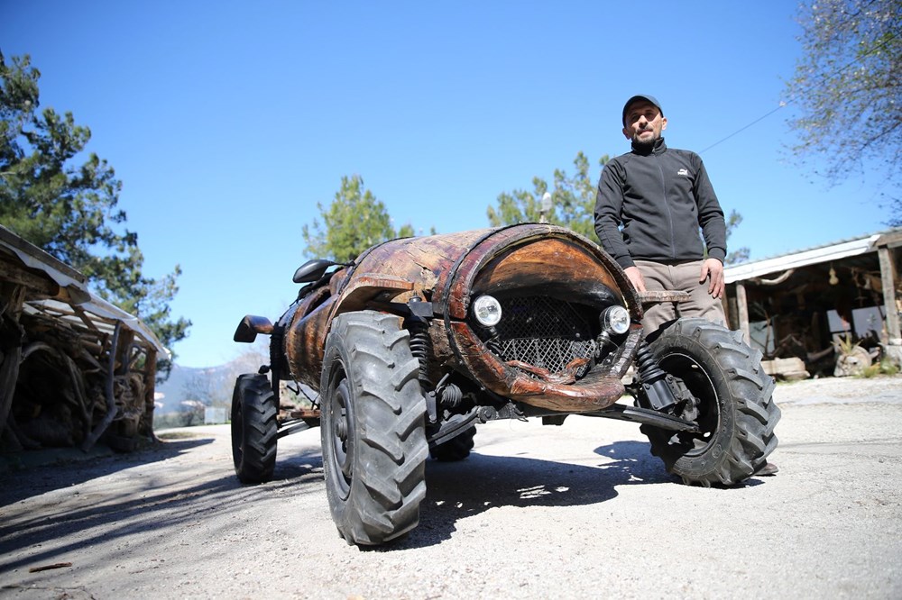 Alanyalı marangoz çocukluk hayalini gerçekleştirdi: Yapması 3 yıl sürdü, 300 bin liraya mal oldu - 7