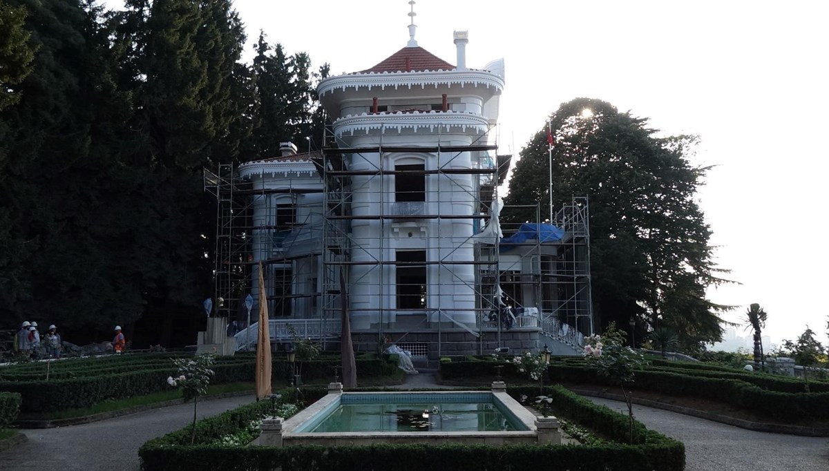 Atatürk’ün vasiyetini yazdığı köşkün restorasyonunda sona gelindi Atatürk’ün vasiyetini yazdığı köşkün restorasyonunda sona gelindi