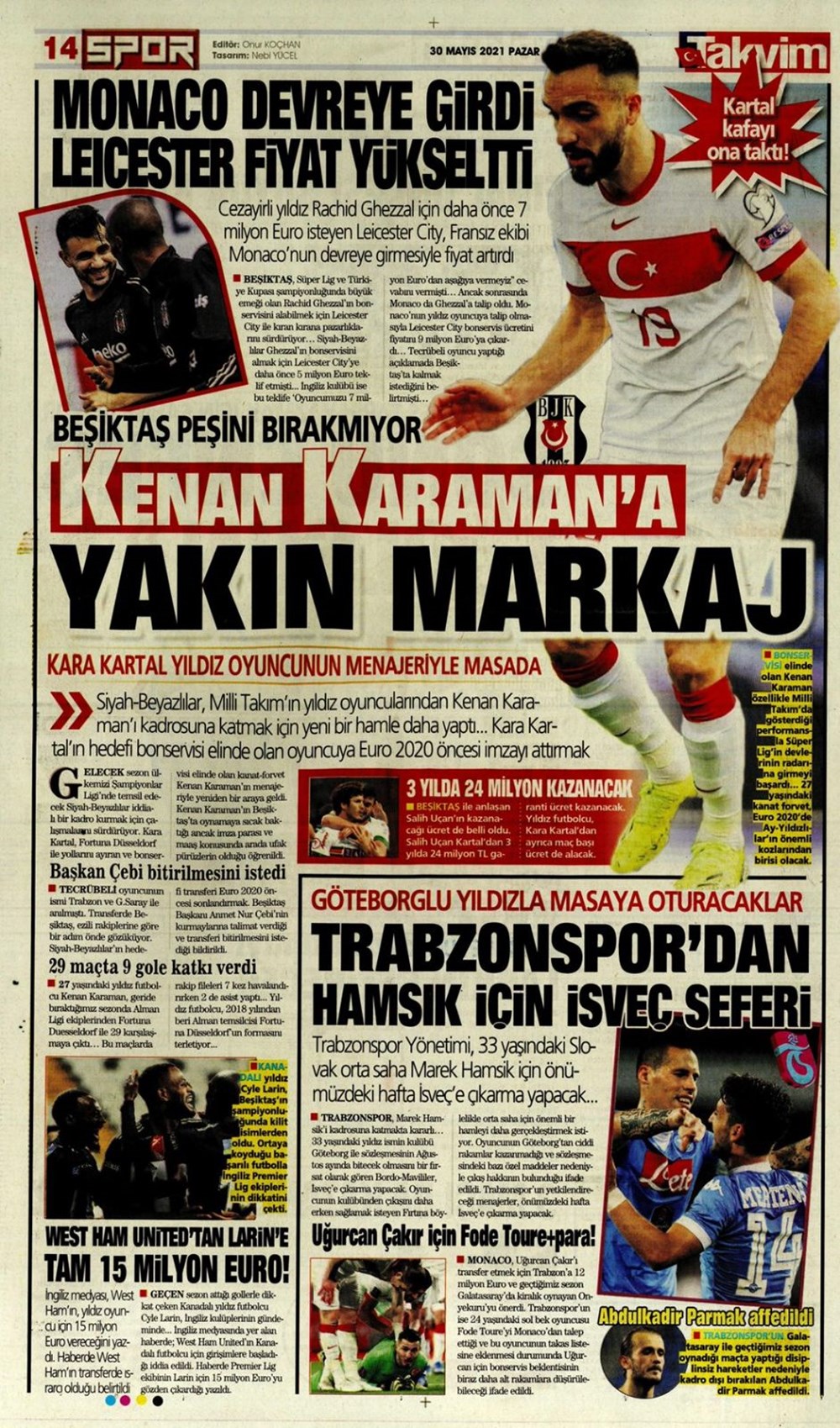 Gunun Spor Mansetleri 30 Mayis 2021 Son Dakika Spor Haberleri Ntv Haber