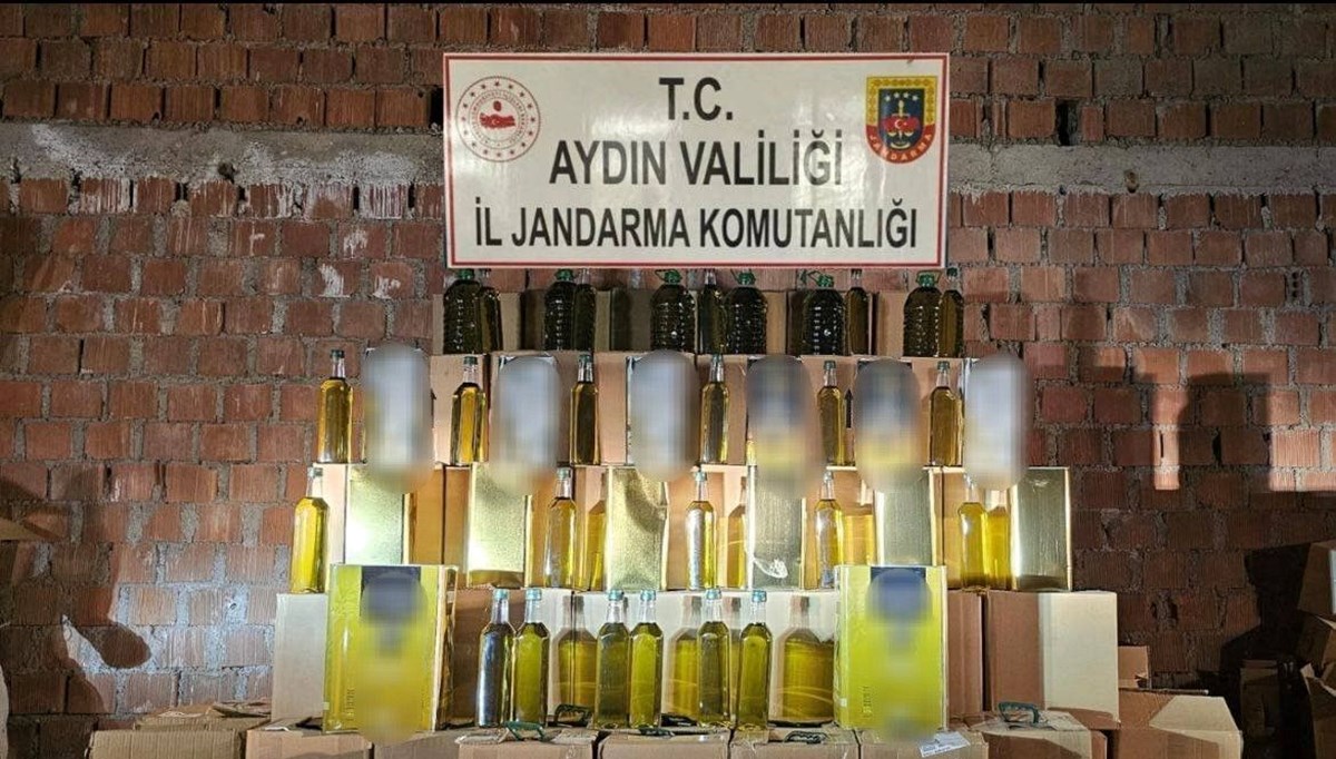 Kargo ile sahte zeytinyağı sevkiyatına baskın Kargo ile sahte zeytinyağı sevkiyatına baskın