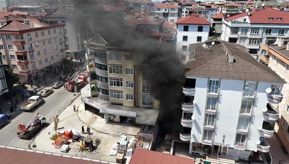 Çerkezköy'de korkutan yangın
