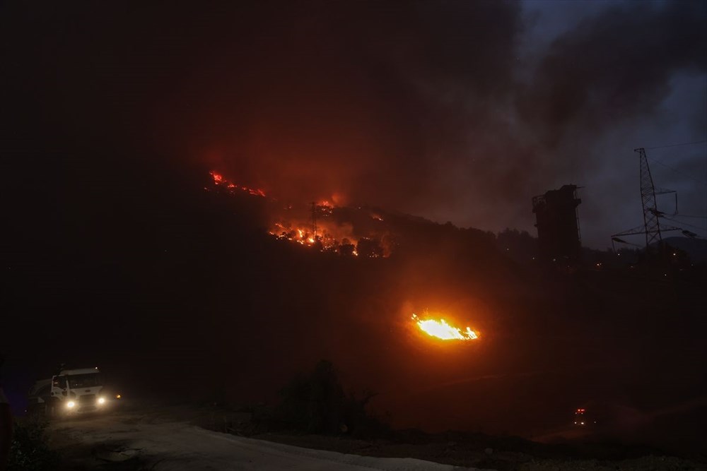 Milas'ta yangın bölgesindeki vatandaşlar tahliye ediliyor - 16