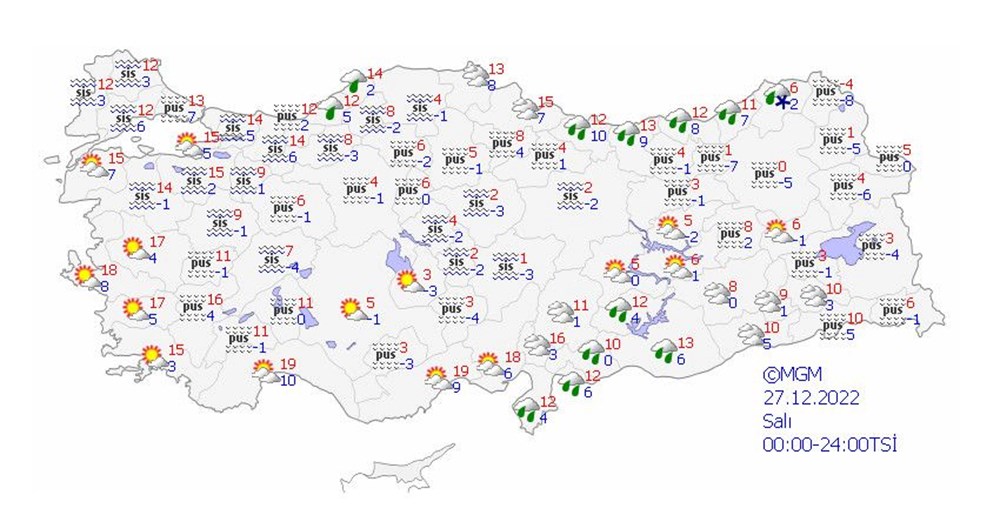 5 il için kuvvetli kar uyarısı (Meteoroloji'den 5 günlük hava durumu raporu) - 6