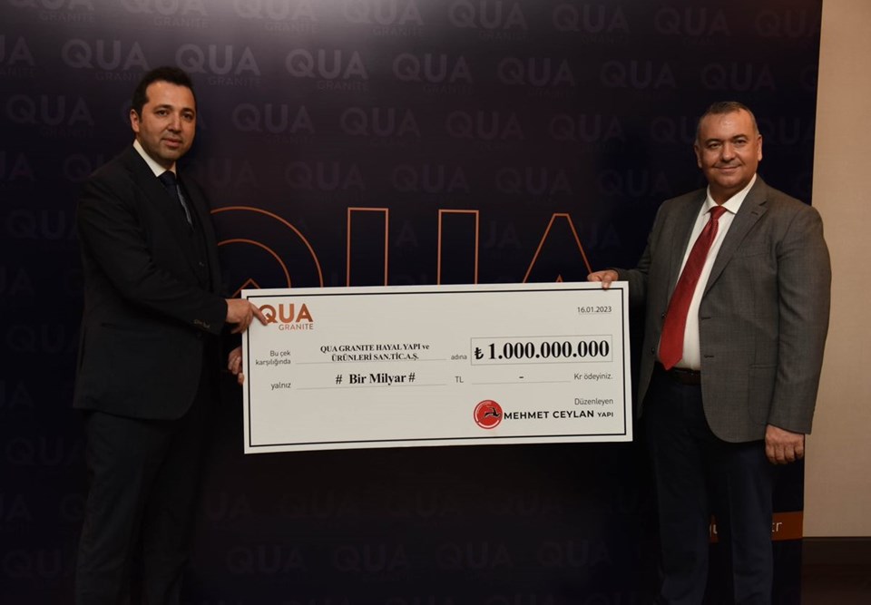 QUA Granite ile Mehmet Ceylan Yapı rekor satışa imza attı - 1