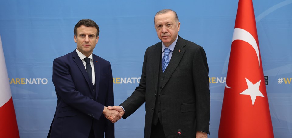 Cumhurbaşkanı Erdoğan, Fransız mevkidaşı Macron ile görüştü.