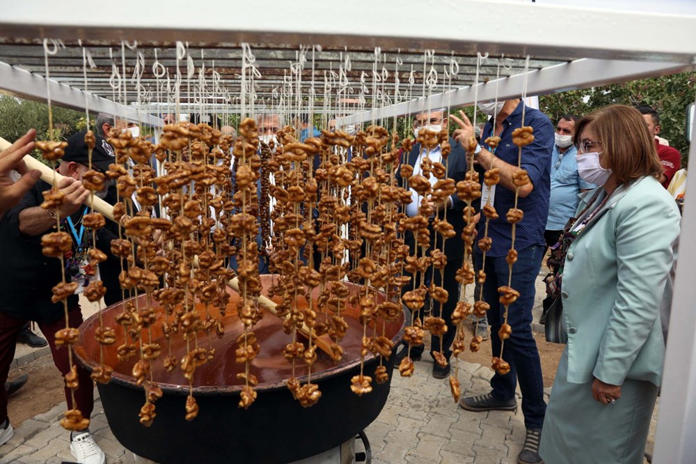 GastroAntep Festivali, fıstık hasadı ve şire yapımı ile başladı - 5