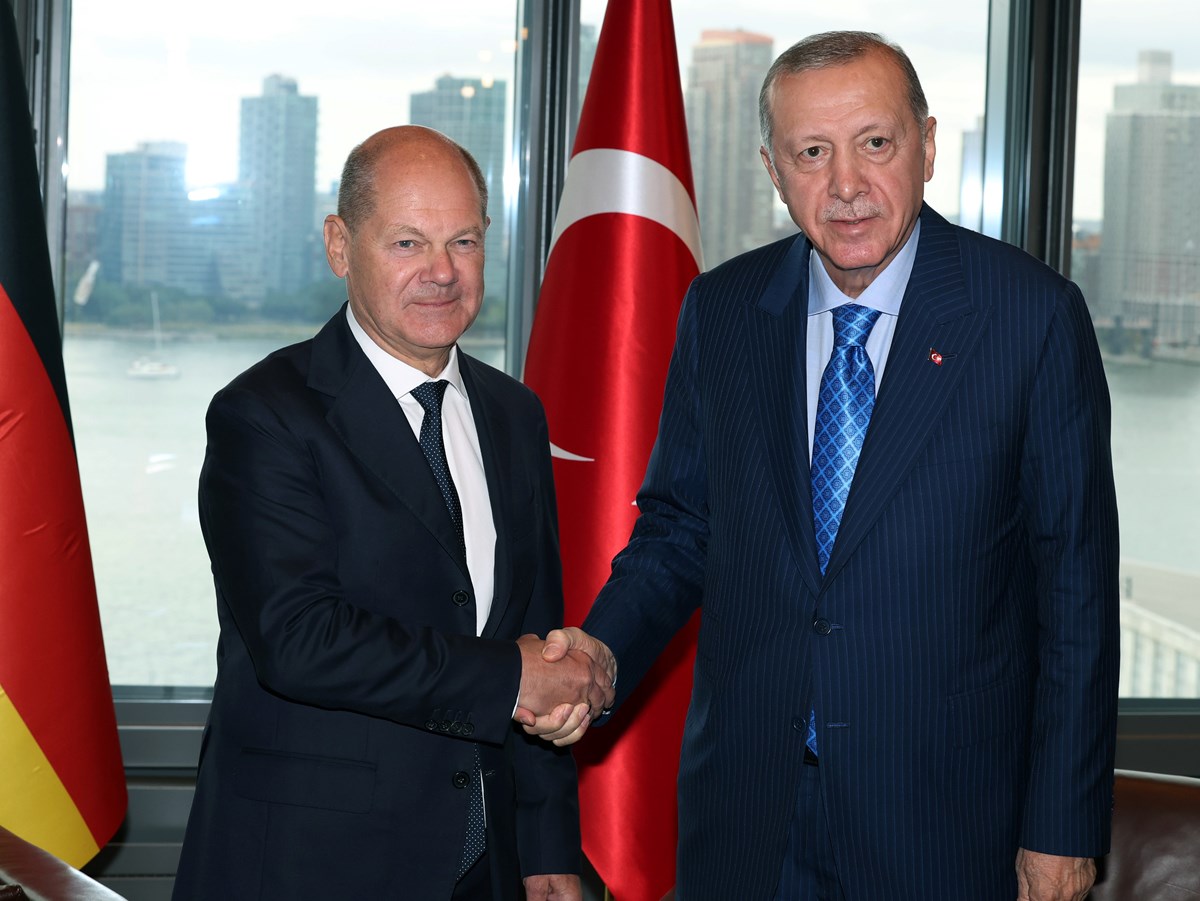 Erdoğan, Almanya Başbakanı Olaf Scholz