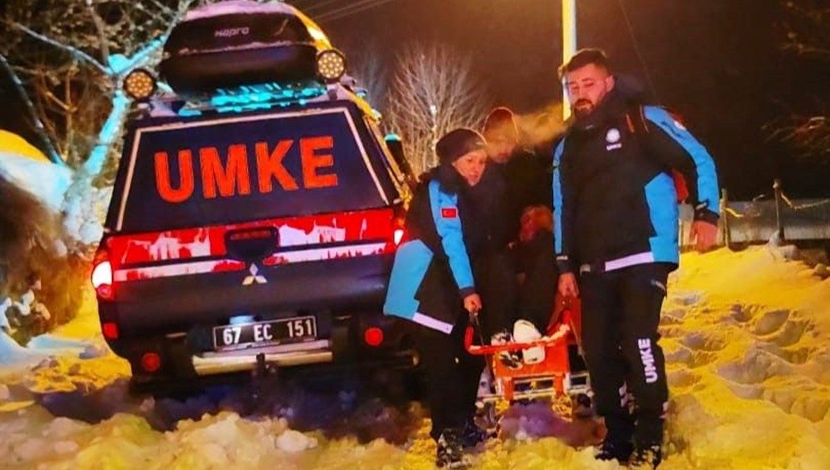 UMKE ekibi acil yardım isteyen hastaya ulaştı