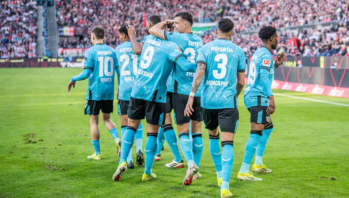 Bundesliga'da Bayer Leverkusen rüzgarı devame diyor: Puan farkını 10'a çıkardı