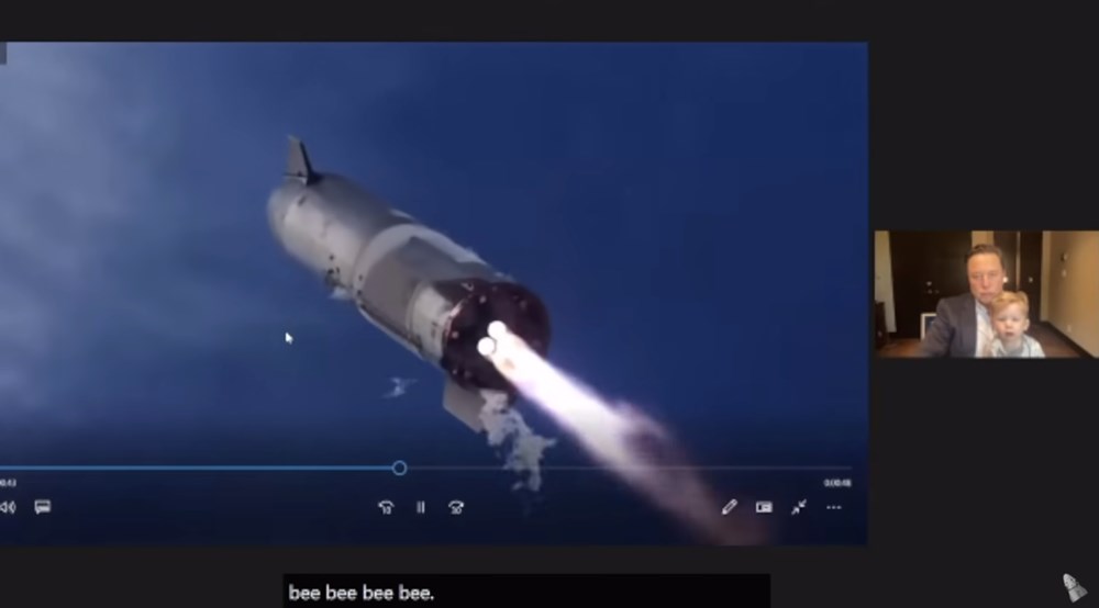 Elon Musk oğlu X AE A-XII ile kamera karşısında - 3