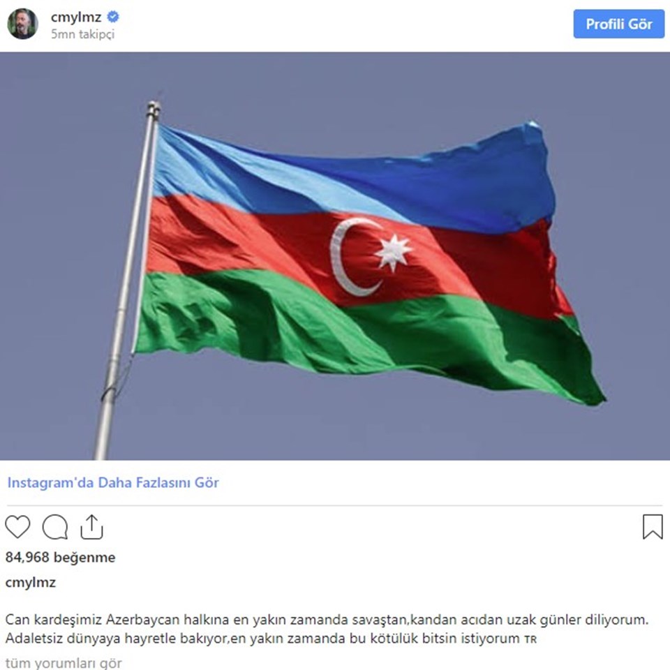 Cem Yılmaz'dan Azerbaycan paylaşımı - 1