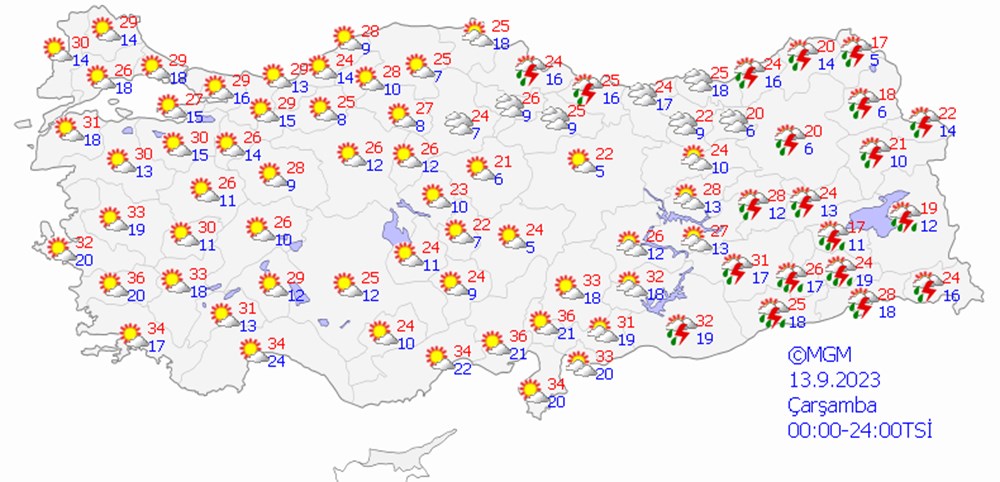 Meteoroloji'den 10 il için sağanak yağış uyarısı - 5