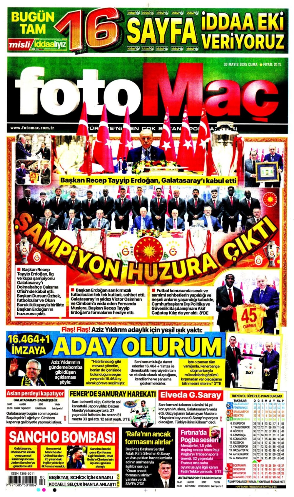 "İlkay sürprizi" (30 Mayıs 2025 spor manşetleri) - 5
