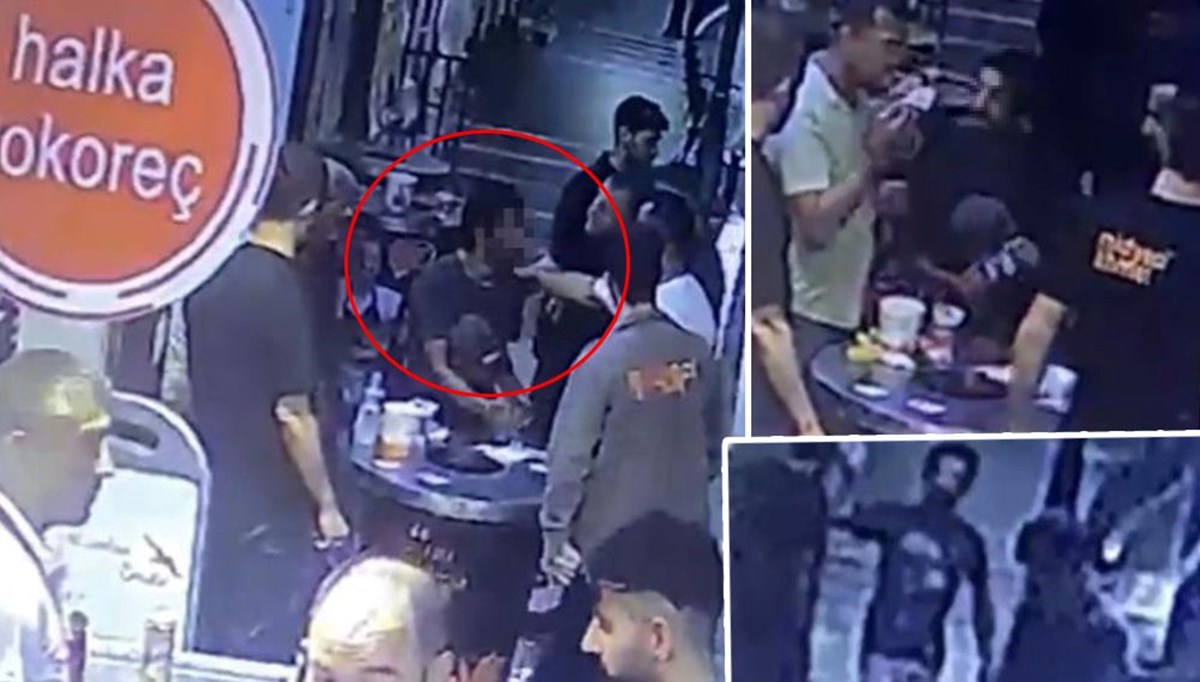 Beşiktaş'ta restoranda tinerli saldırı kamerada Beşiktaş'ta restoranda tinerli saldırı kamerada