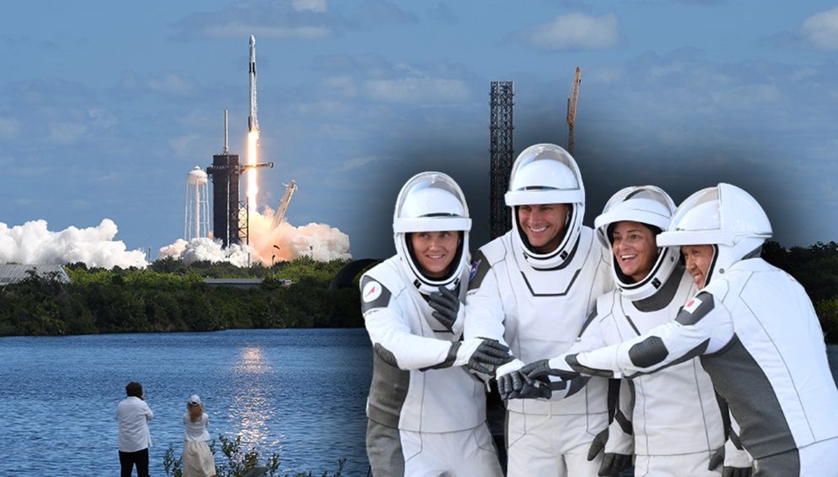 SpaceX, Uluslararası Uzay İstasyonu’na 3 astronot ve 1 kozmonot gönderdi