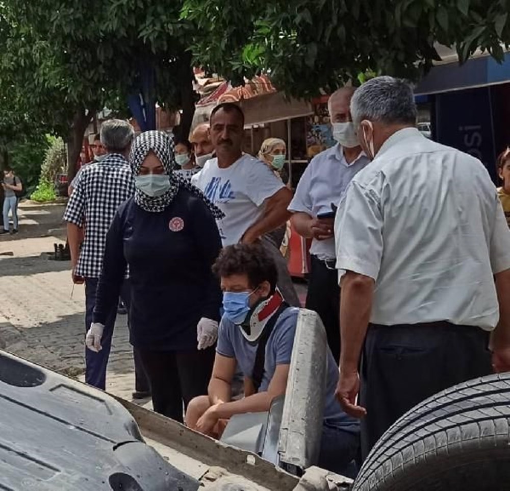 Oyuncu İlker Aksum'un otomobili takla attı - 4