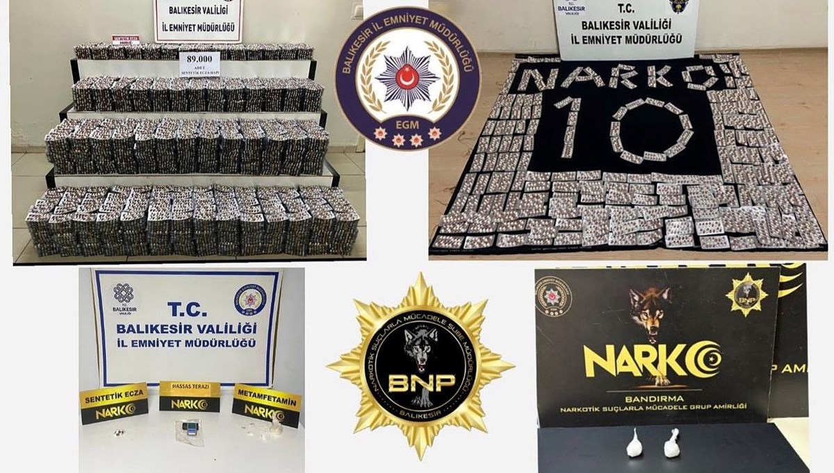 Balıkesir'de uyuşturucu operasyonu