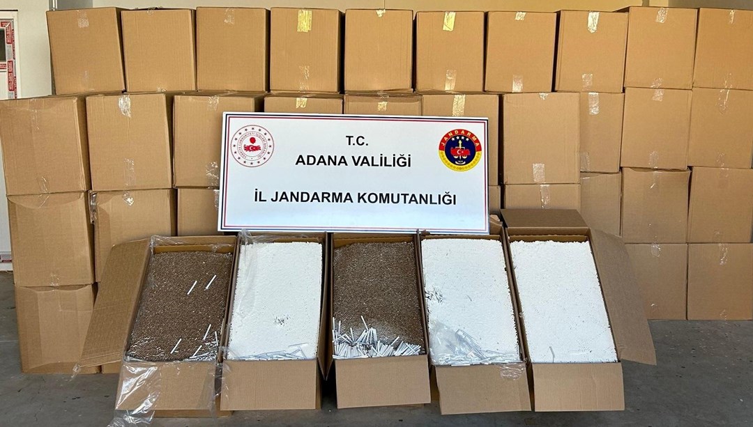 Adana'da 5 milyon makaron ele geçirildi