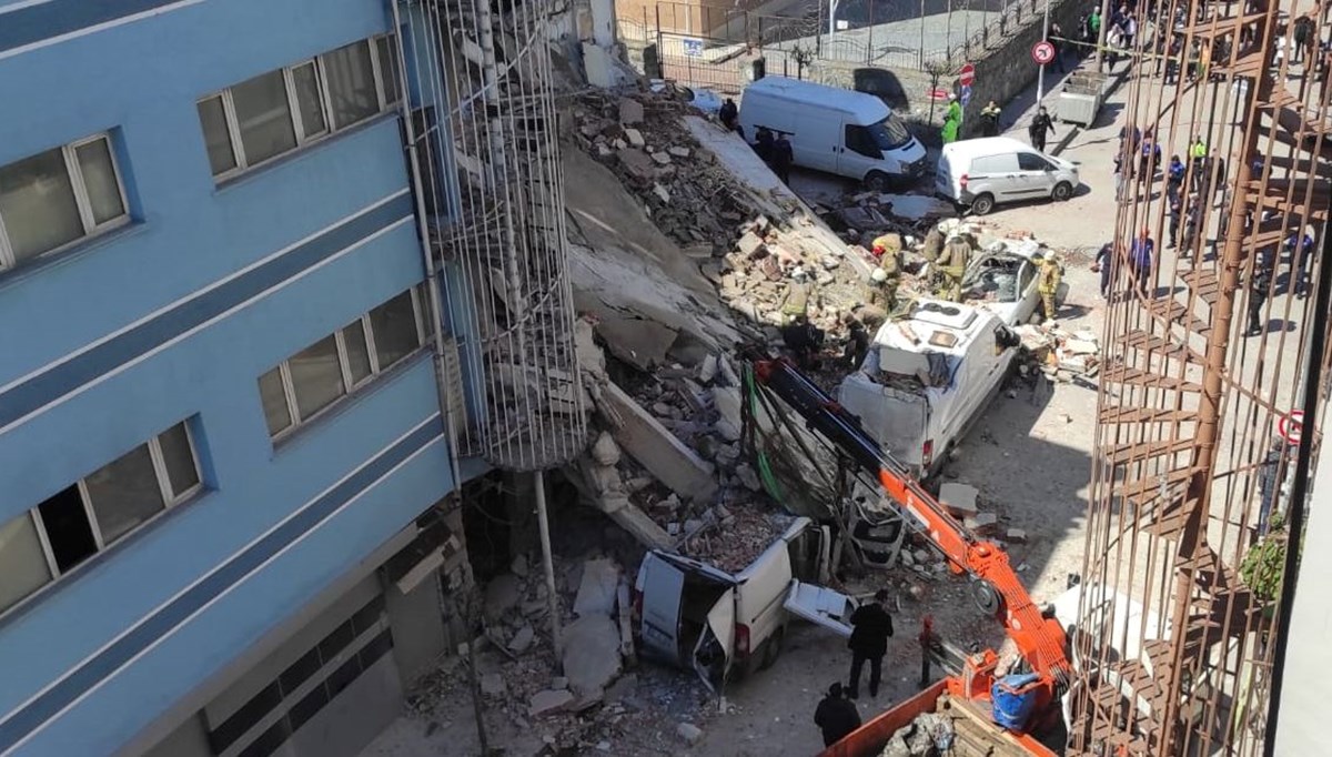 İstanbul'da metruk binada çökme: 1 yaralı