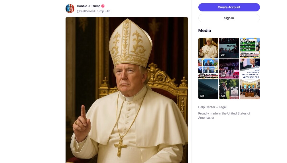Trump, Papalığa da el attı