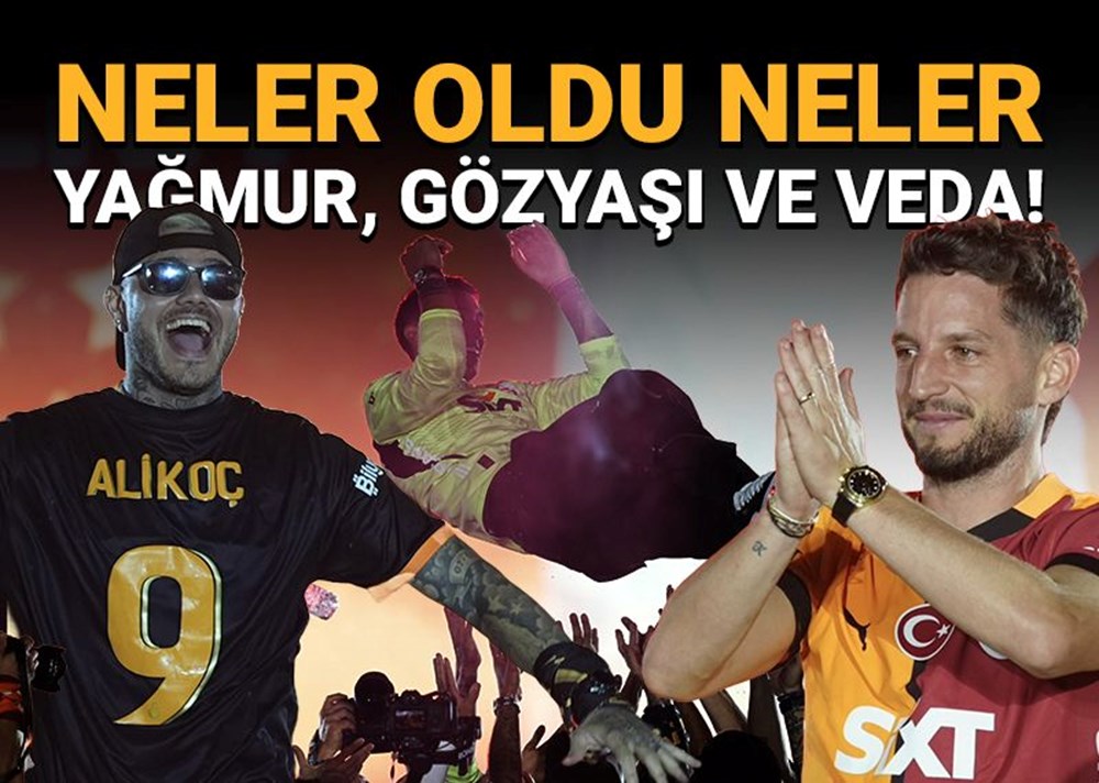 Galatasaray'ın Yenikapı'daki kutlamasında neler oldu neler: Yağmur, gözyaşı, veda ve mutluluk - 1