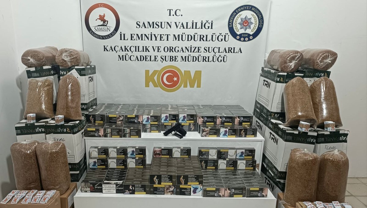 Samsun'da kaçakçılara operasyonu