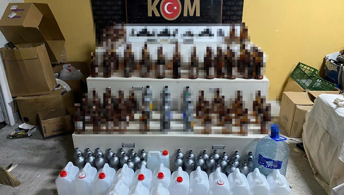 Sakarya'da kaçak içki baskını