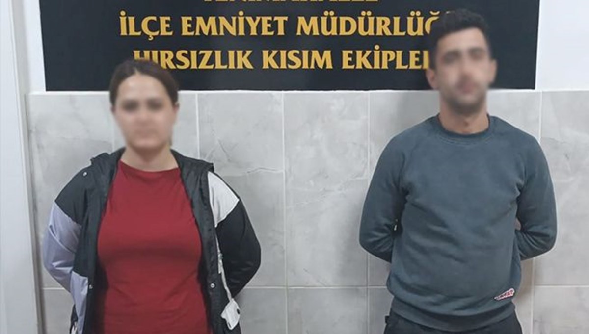 Çaldıkları altınları satarak kendilerine telefon alan çift yakalandı Çaldıkları altınları satarak kendilerine telefon alan çift yakalandı