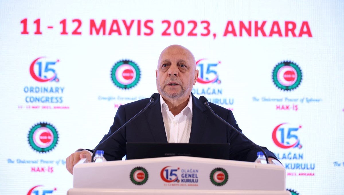 Mahmut Arslan yeniden HAK-İŞ Genel Başkanlığına seçildi Mahmut Arslan yeniden HAK-İŞ Genel Başkanlığına seçildi