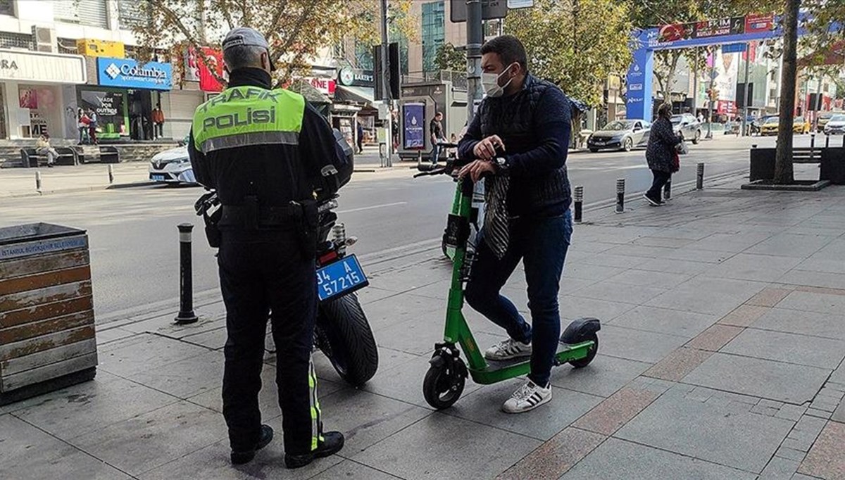 İstanbul'da 7 ayda 253 elektrikli scooter kullanıcısına ceza