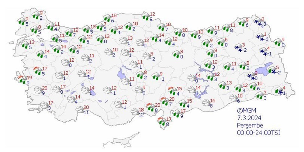 16 kente sarı ve turuncu kodlu uyarı: Yurt genelinde sıcaklıklar 10 derece düşecek (Bu hafta hava nasıl olacak?) - 13