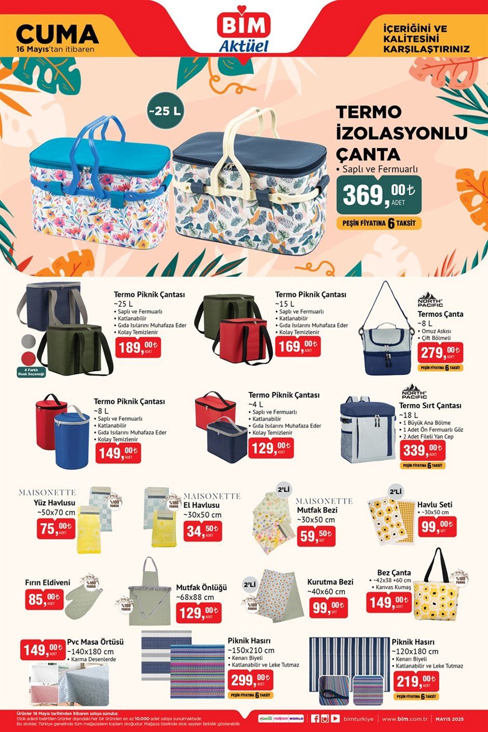 BİM aktüel 13-16 Mayıs: BİM aktüel eserler kataloğunda; vantilatör, 2'li Türk kahve makinesi, elektrikli bisiklet, 25 modül piknik seti yer aldı 80