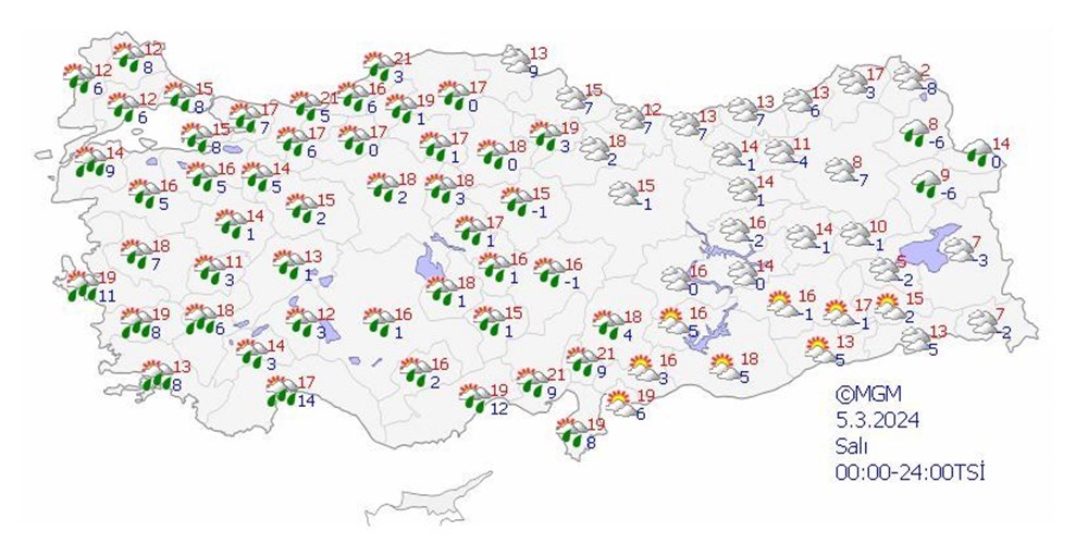 16 kente sarı ve turuncu kodlu uyarı: Yurt genelinde sıcaklıklar 10 derece düşecek (Bu hafta hava nasıl olacak?) - 11