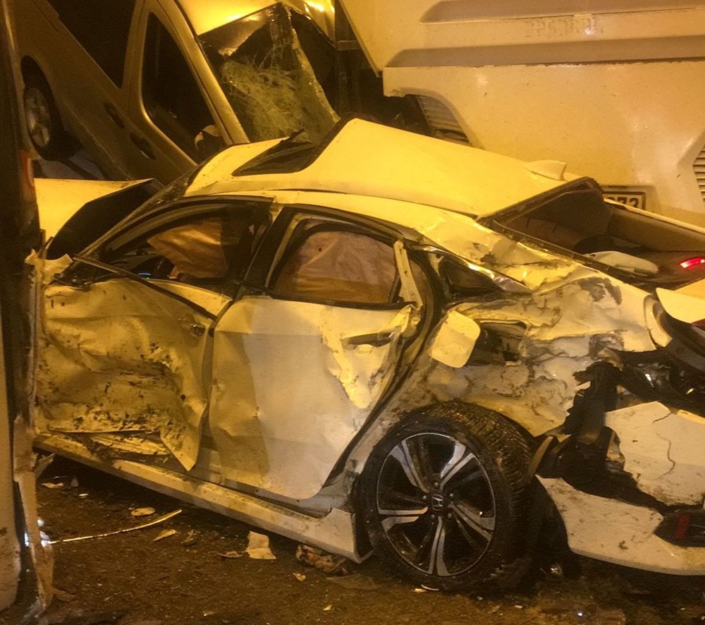 Bolu Dağı Tüneli'ndeki zincirleme kazadan ilk kareler: İstanbul istikameti kapandı - 4