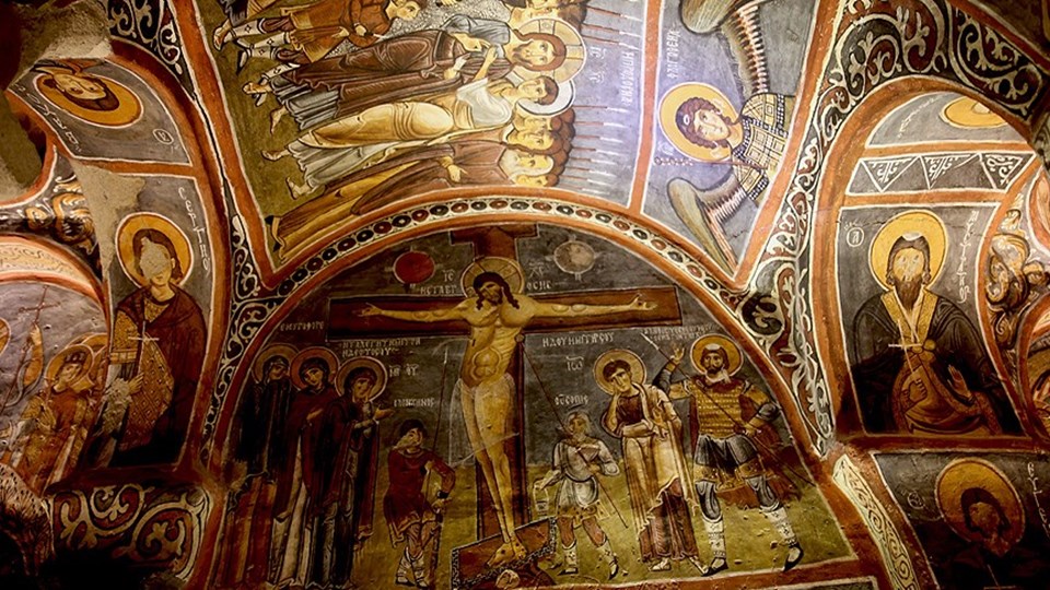 Kapadokya'daki bin yıllık fresklere özel koruma - 4