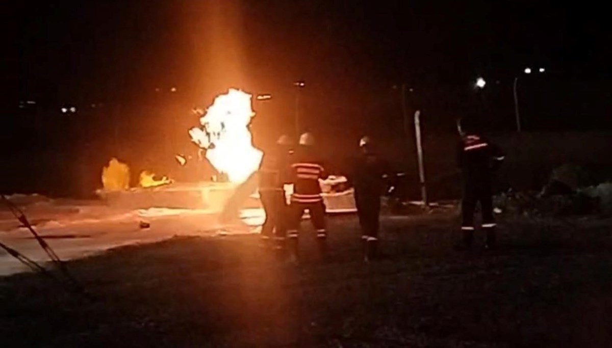 Petrol kuyusunda yangın