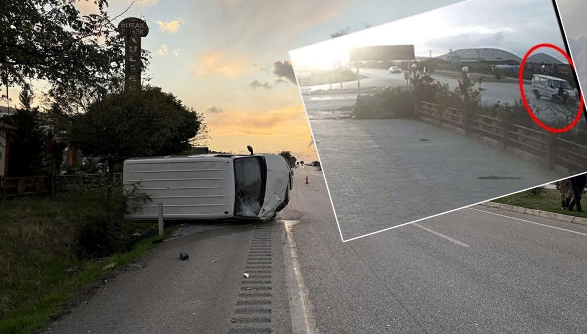 Minibüsle çarpışan motosikletin sürücüsü öldü Minibüsle çarpışan motosikletin sürücüsü öldü