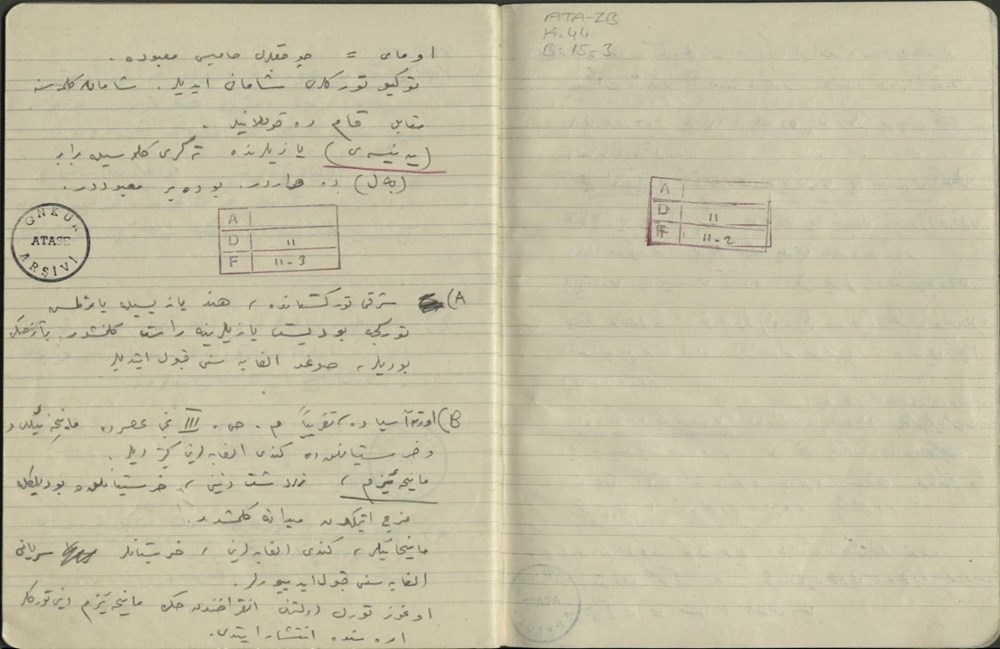 Atatürk'ün özel koleksiyondaki el yazısı notları ortaya çıktı - 8