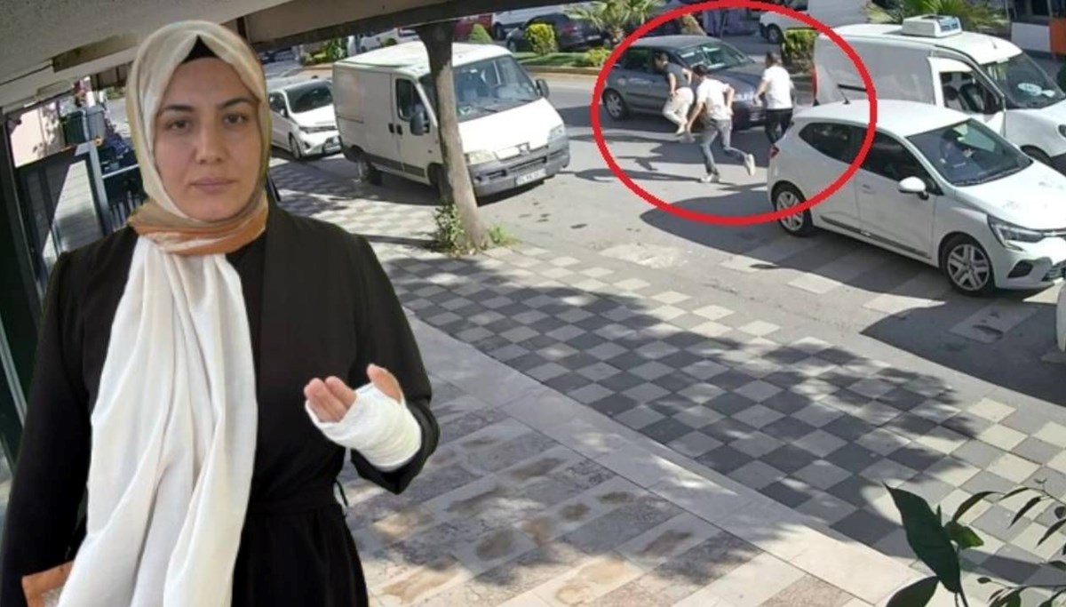 Magandalar anne ile oğlunu dövdü