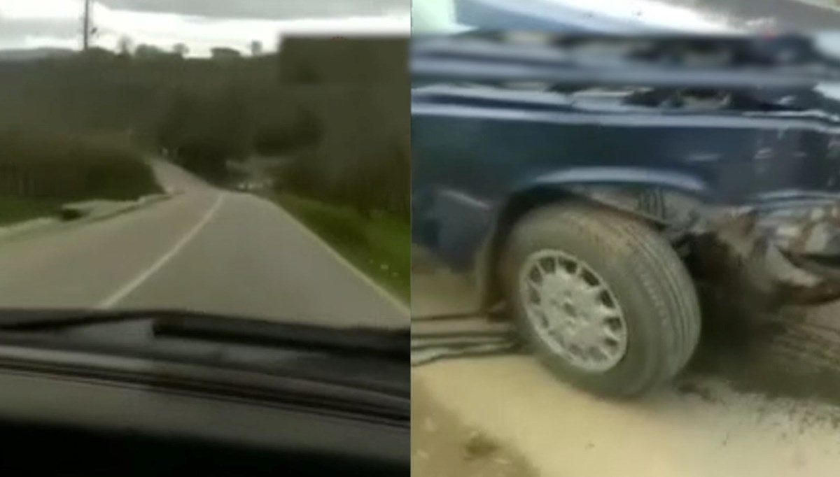 Yaptığı kazayı böyle kaydetti: Yapma bunu bana yapma