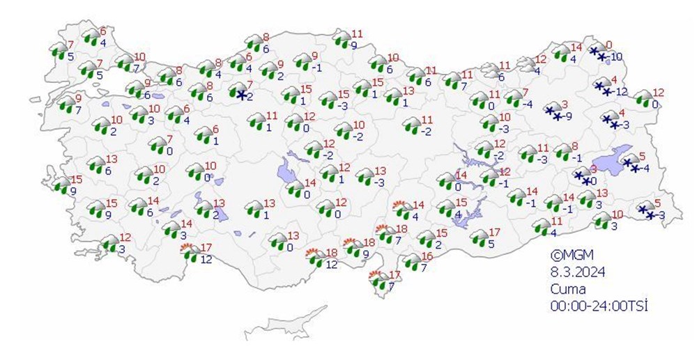 16 kente sarı ve turuncu kodlu uyarı: Yurt genelinde sıcaklıklar 10 derece düşecek (Bu hafta hava nasıl olacak?) - 14