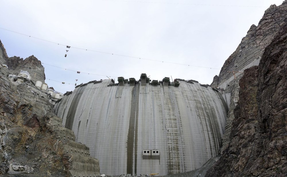 Yusufeli Barajı'nda dökülen 4 milyon metreküp betonla rekor kırıldı - 11