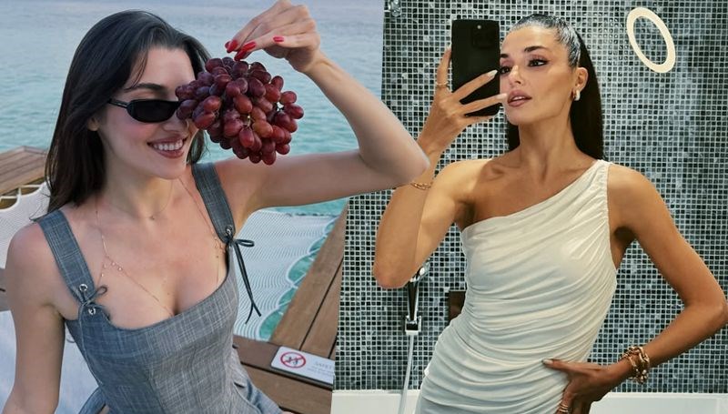 Hande Erçel'in Maldivler tatili