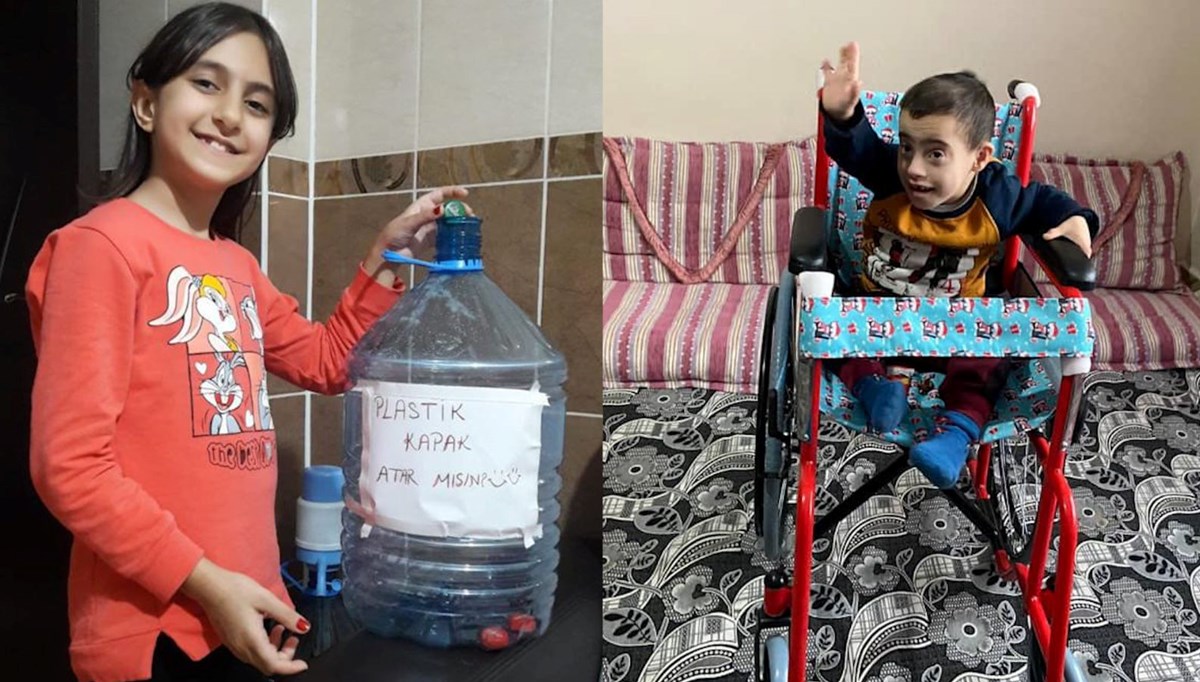 Nazlı’nın topladığı kapaklarla Arda’nın hayali gerçekleşti